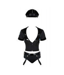Police set Costume 6 pièces - Noir